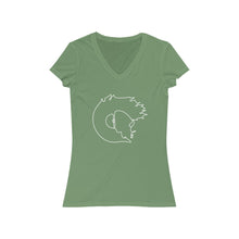 Load image into Gallery viewer, Minimalist (Light) - Women's Jersey Short Sleeve V-Neck Tee