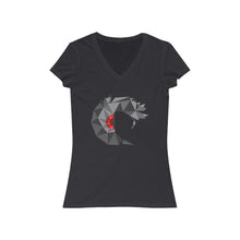 Load image into Gallery viewer, Metal Head - Women's Jersey Short Sleeve V-Neck Tee