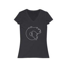 Load image into Gallery viewer, Minimalist (Light) - Women's Jersey Short Sleeve V-Neck Tee