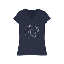 Load image into Gallery viewer, Minimalist (Light) - Women's Jersey Short Sleeve V-Neck Tee