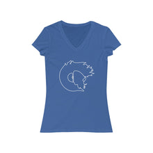 Load image into Gallery viewer, Minimalist (Light) - Women's Jersey Short Sleeve V-Neck Tee
